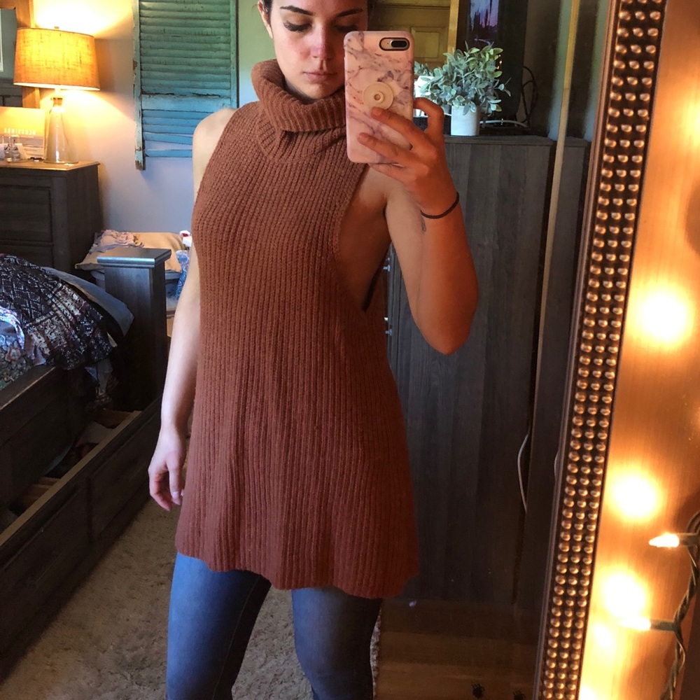 Free people turtle neck tank